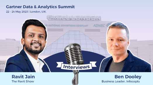 Future of AI in Data and Analytics Infocepts Ben Dooley & Ravit Jain at London Gartner D&A Summit