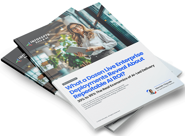 AI-led delivery whitepaper on enterprise AI ROI by Infocepts