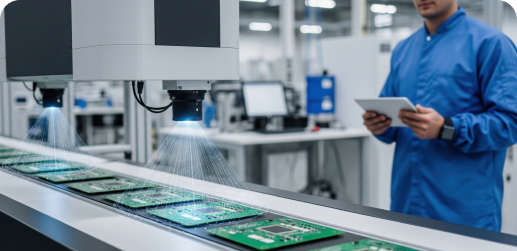 Inspect and analyze each item in real time as it moves through the production li