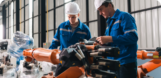 Accept, reject, or re-inspect items based on inspection results