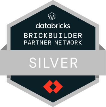 Databricks Brickbuilder Silver Partner Network badge