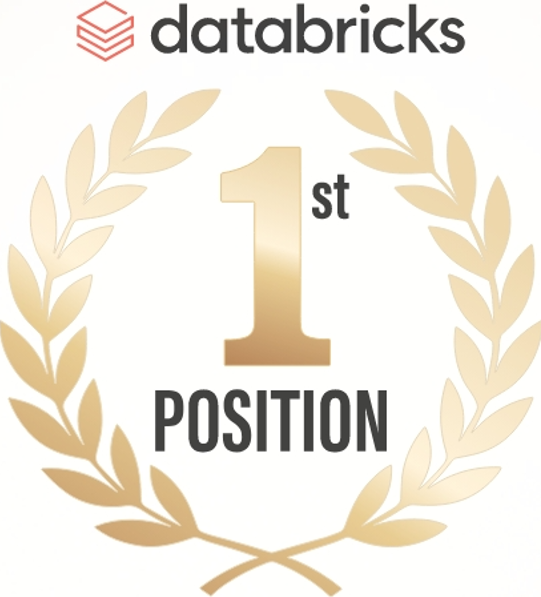 Ranked #1 by Databricks badge