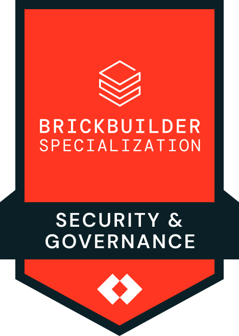 Databricks Brickbuilder Security and Governance Specialization badge