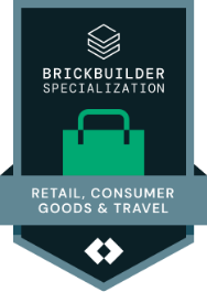 Databricks Brickbuilder Retail, Consumer Goods and Travel Specialization badge