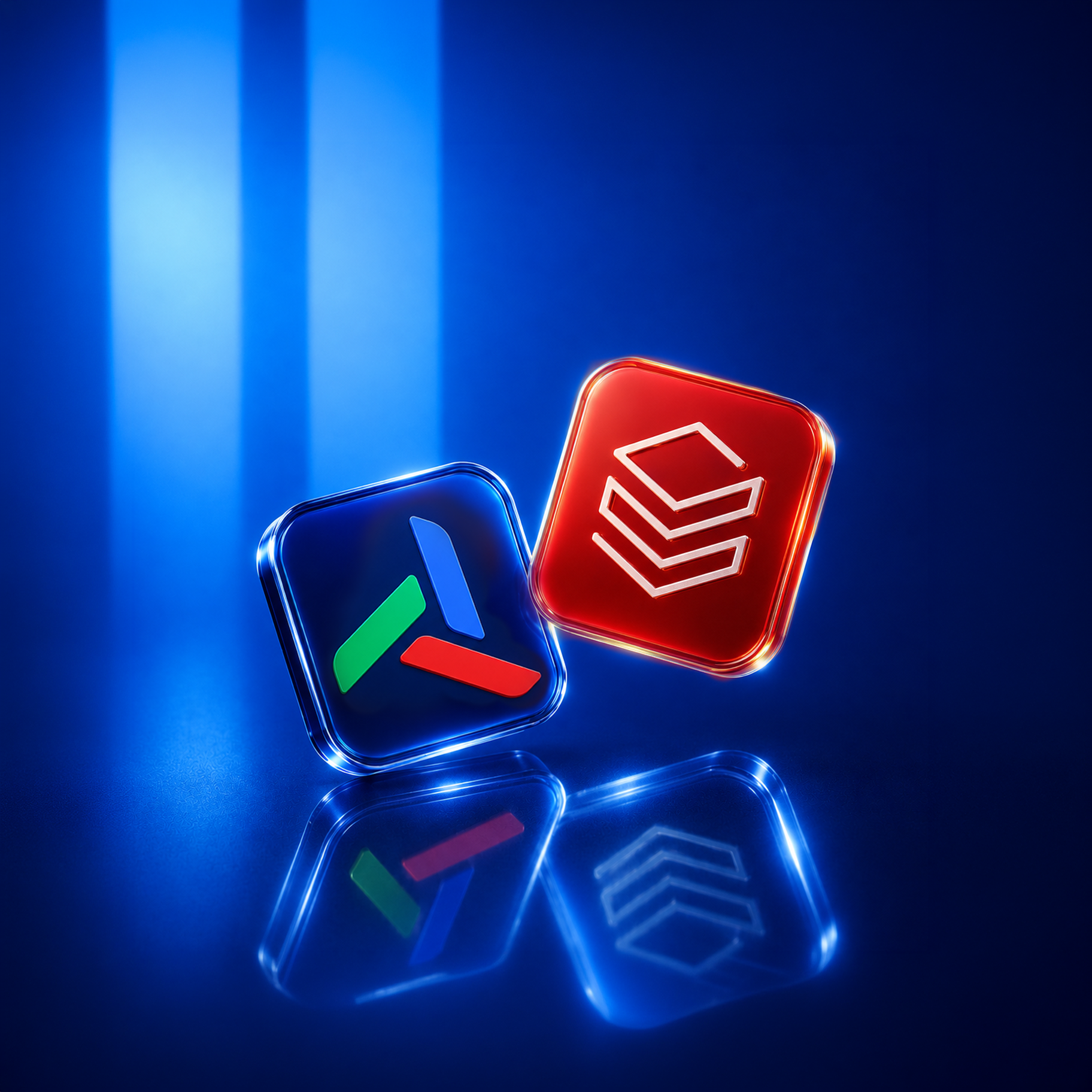 Infocepts and Databricks Lakehouse platform icons