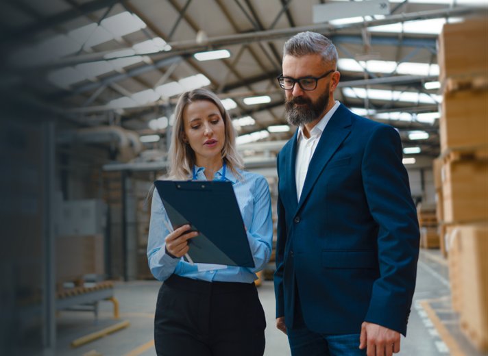 Supply chain planner reviewing demand forecasts
